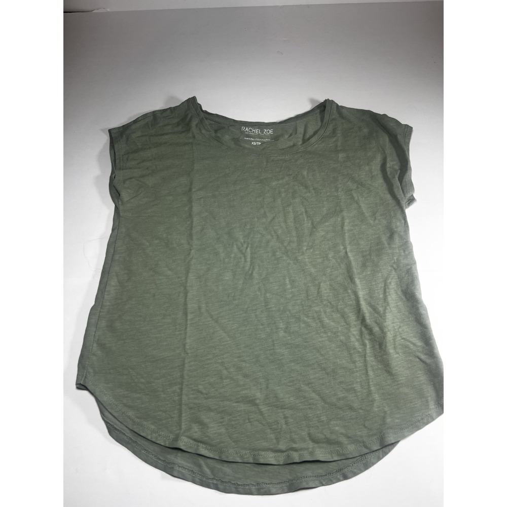 Rachel Zoe Women's Olive Green T- Shirt SIZE XS Layering